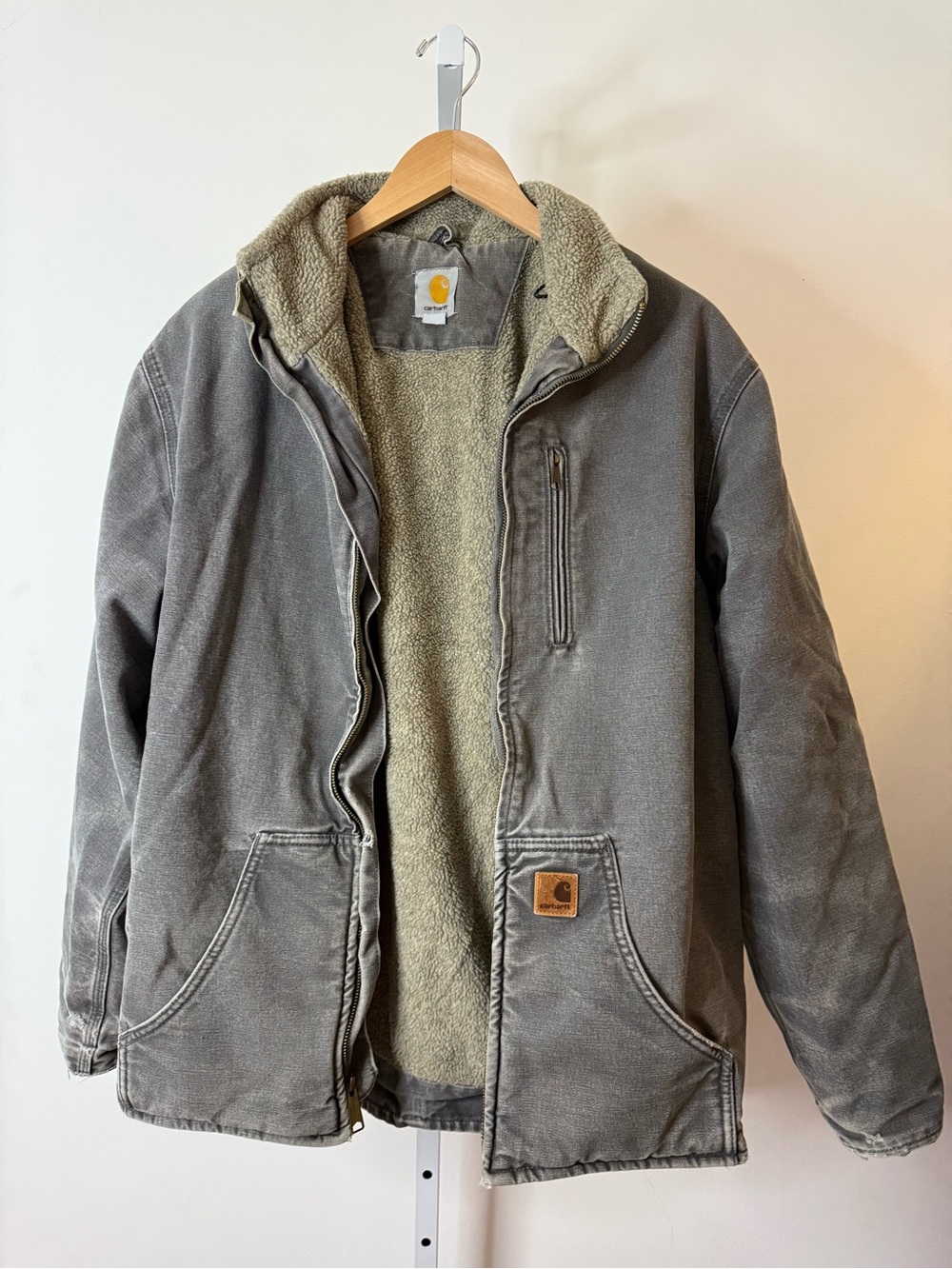 VINTAGE Carhartt Sherpa-Lined Jacket